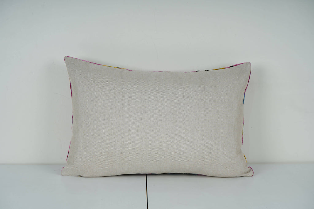 İpek Ikat Kadife Kırlent Kılıfı 2'li Set 40 x 60 cm