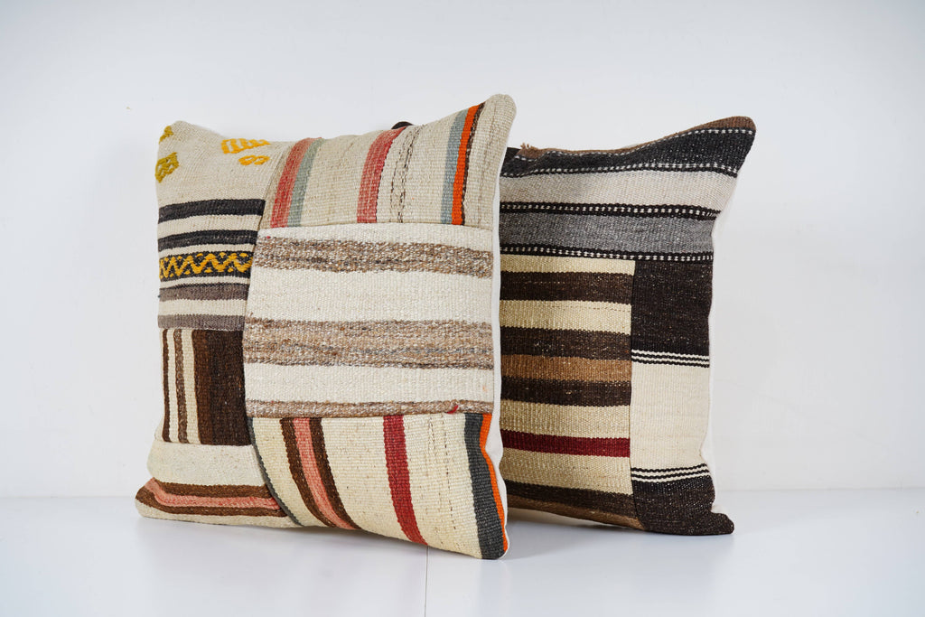 Patchwork Kırlent Kılıfı 2'li Set 50 x 50 cm