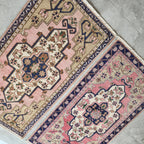 Vintage Uşak Yastık Halı 2'li Set 55 x 102 cm