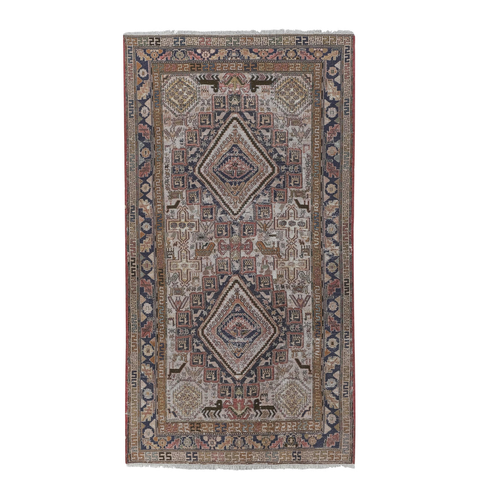Vintage Sumak Kilim 111 x 204 cm