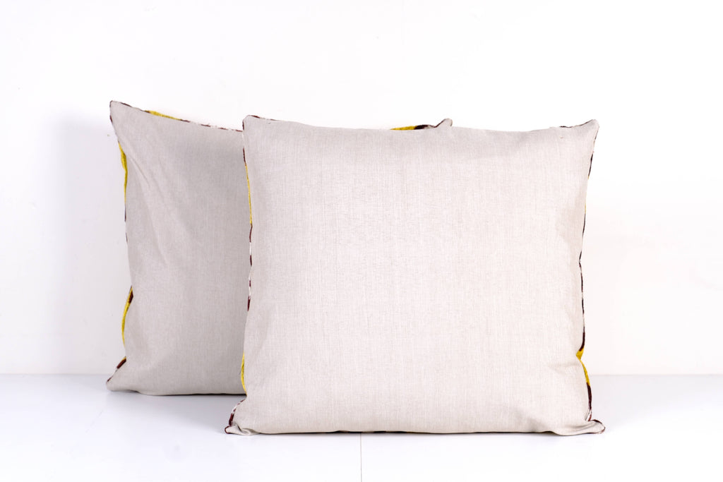 İpek Ikat Kadife Kırlent Kılıfı 58 x 67 cm