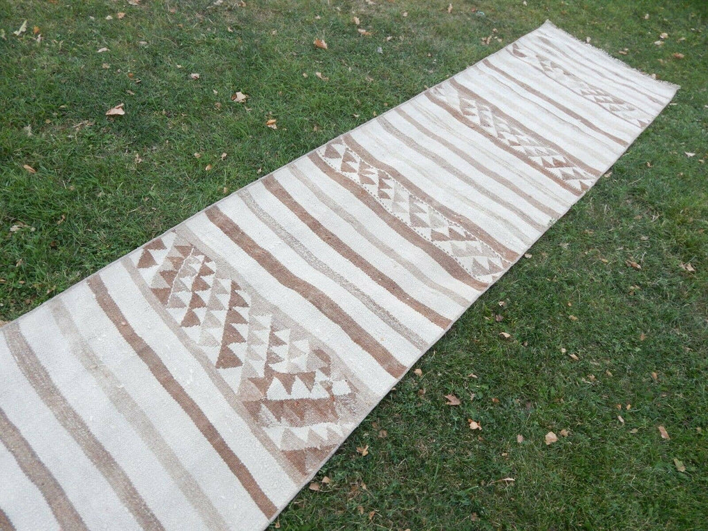 Vintage Herki Kilim Yolluk 84 x 337 cm