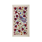 Tavus Kuşu Desenli Suzani Duvar Örtüsü 50 x 92 cm