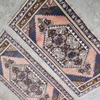 Vintage Türk Yastık Halı 2'li Set 58 x 108 cm