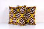 İpek Ikat Kadife Kırlent Kılıfı 58 x 67 cm