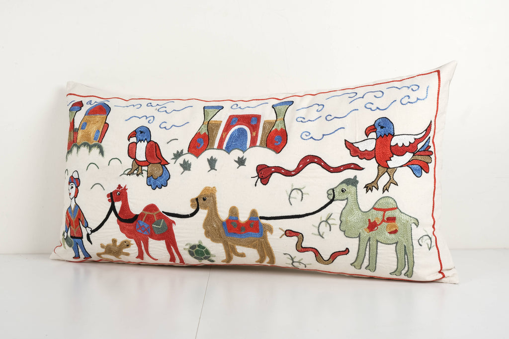 Suzani Kırlent Kılıfı 45 x 90 cm