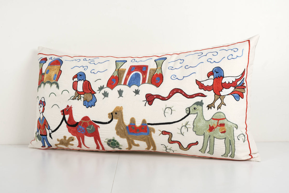 Suzani Kırlent Kılıfı 45 x 90 cm