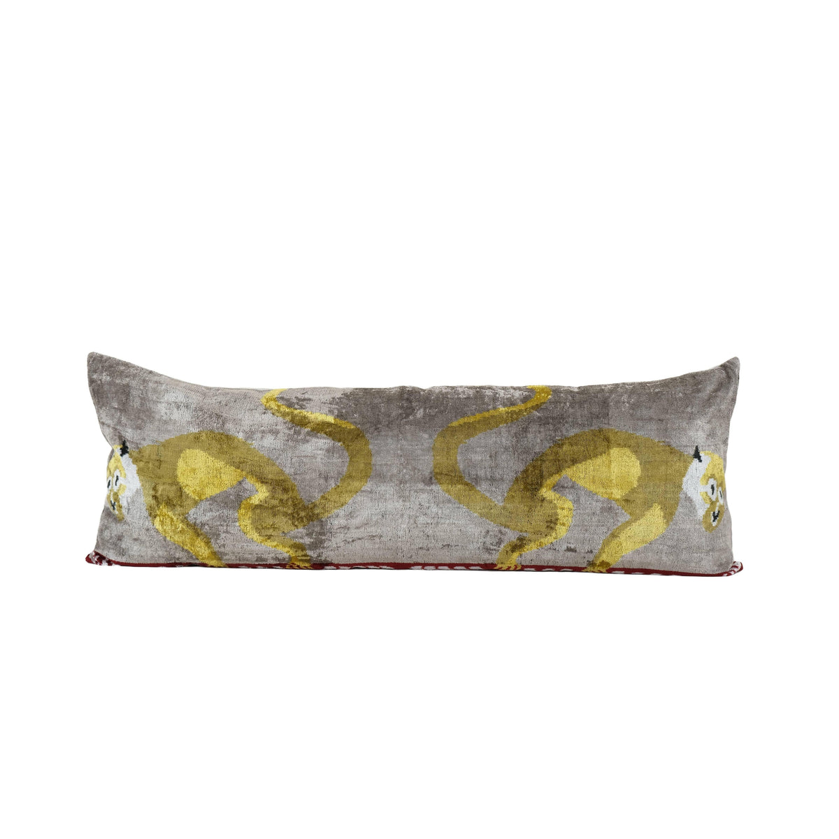 İpek Ikat Kadife Kırlent Kılıfı 42 x 120 cm