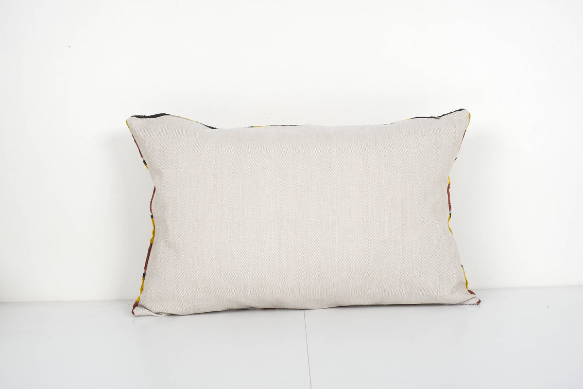 İpek Ikat Kadife Kırlent Kılıfı 2'li Set 40 x 60 cm