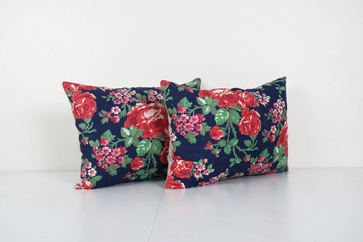 Özbek Baskılı Kırlent Kılıfı 2'li Set 35 x 60 cm
