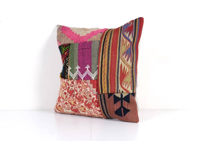 Patchwork Kırlent Kılıfı 50 x 50 cm