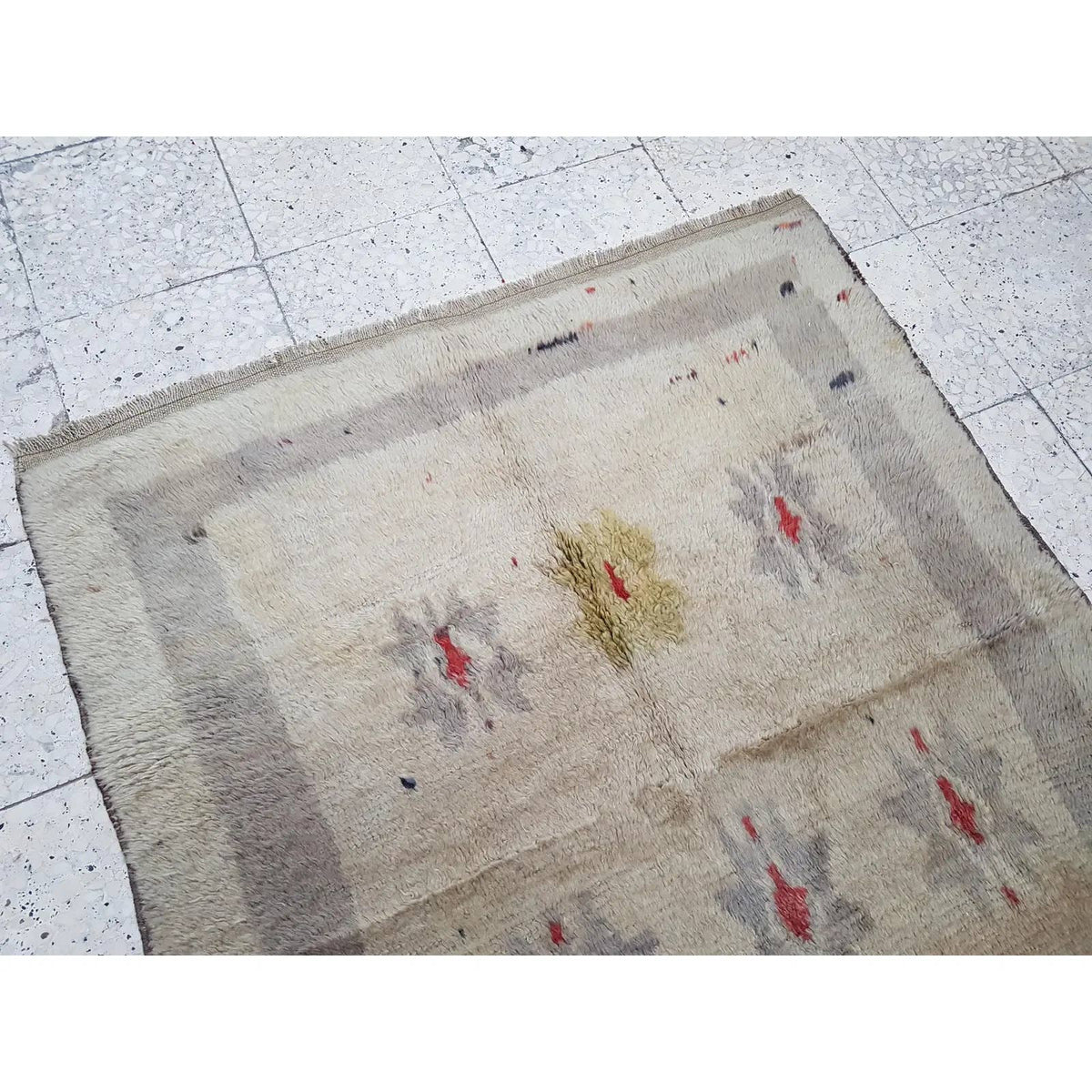 Vintage Türk Tulu Halı 115 x 143 cm