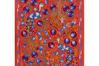 Tavus Kuşu Desenli Suzani Duvar Örtüsü 103 x 185 cm