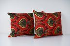 Özbek Baskılı Kırlent Kılıfı 2'li Set 40 x 55 cm