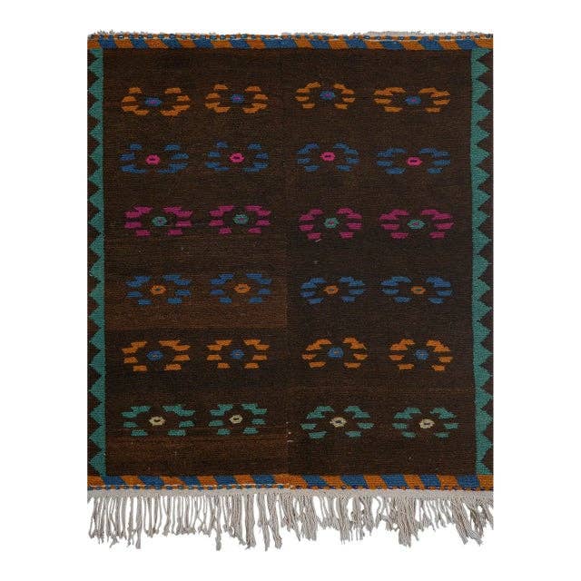Vintage Türk Tulu Halı 120 x 140 cm
