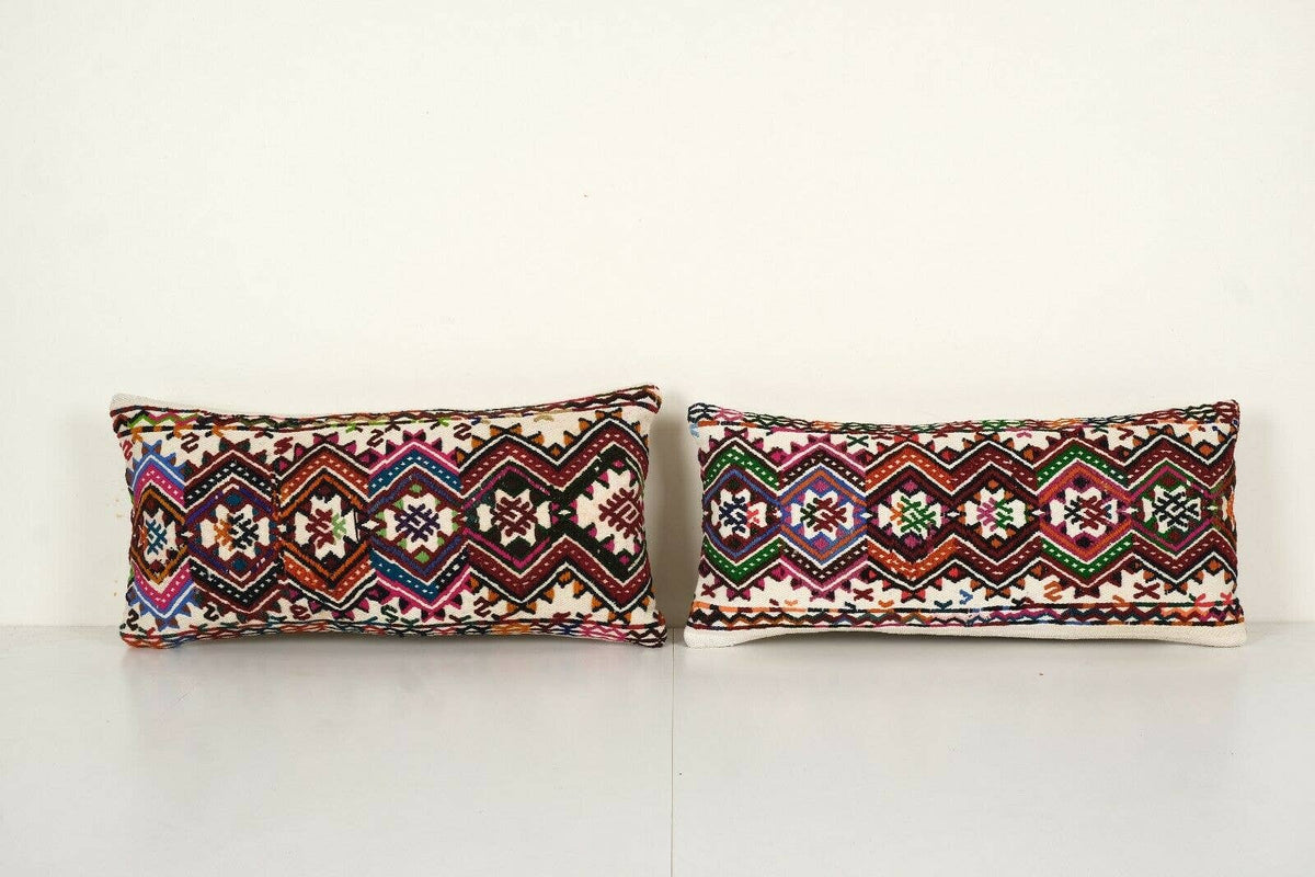 Kilim Kırlent Kılıfı 2'li Set 30 x 60 cm