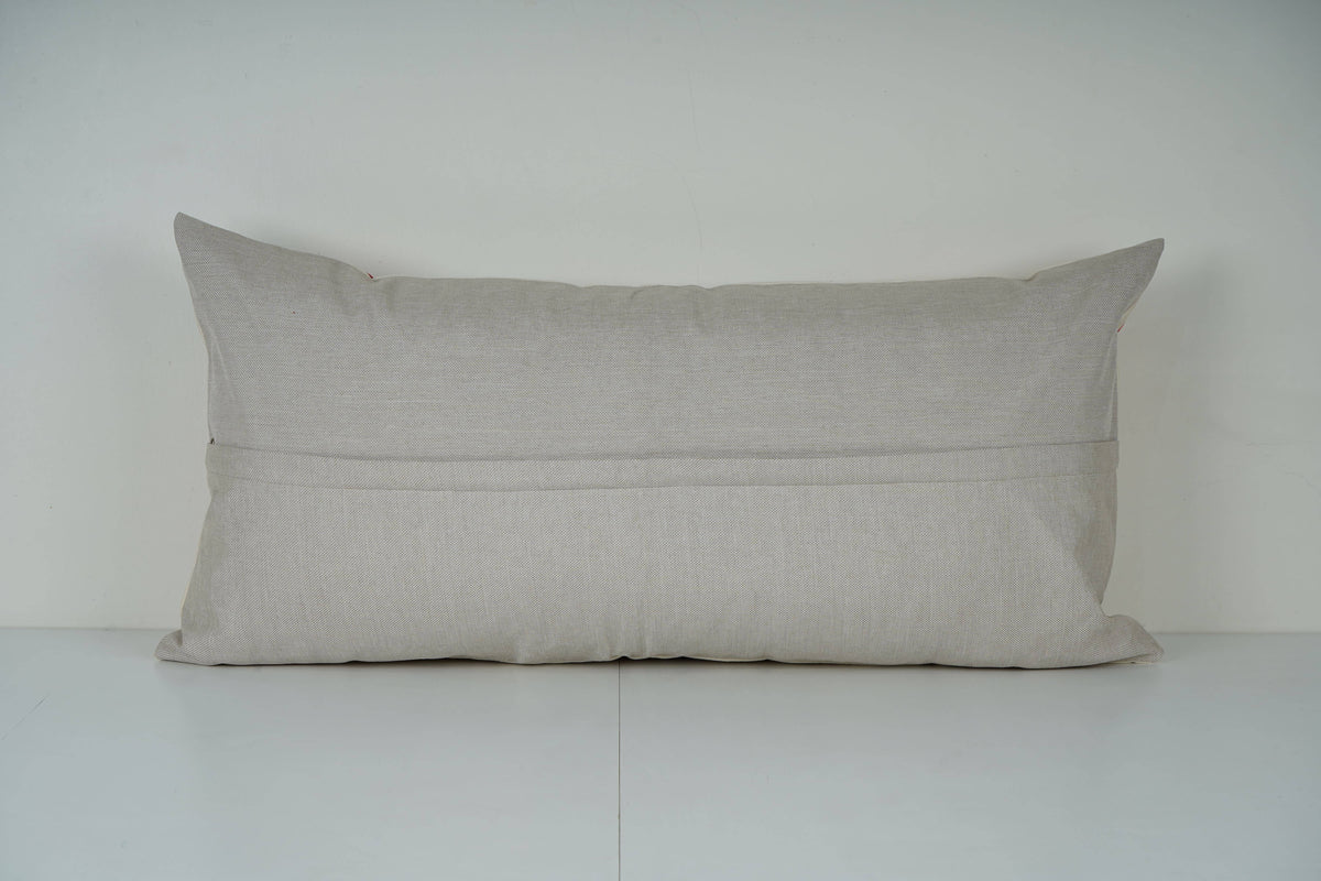 Kuş Desenli Suzani Kırlent Kılıfı 40 x 85 cm