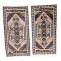 Vintage Türk Yastık Halı 2'li Set 58 x 108 cm