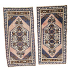 Vintage Türk Yastık Halı 2'li Set 58 x 108 cm