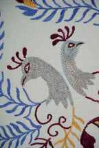 Kuş Desenli Suzani Kırlent Kılıfı 48 x 48 cm