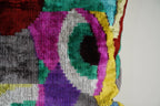 İpek Ikat Kadife Kırlent Kılıfı 40 x 125 cm