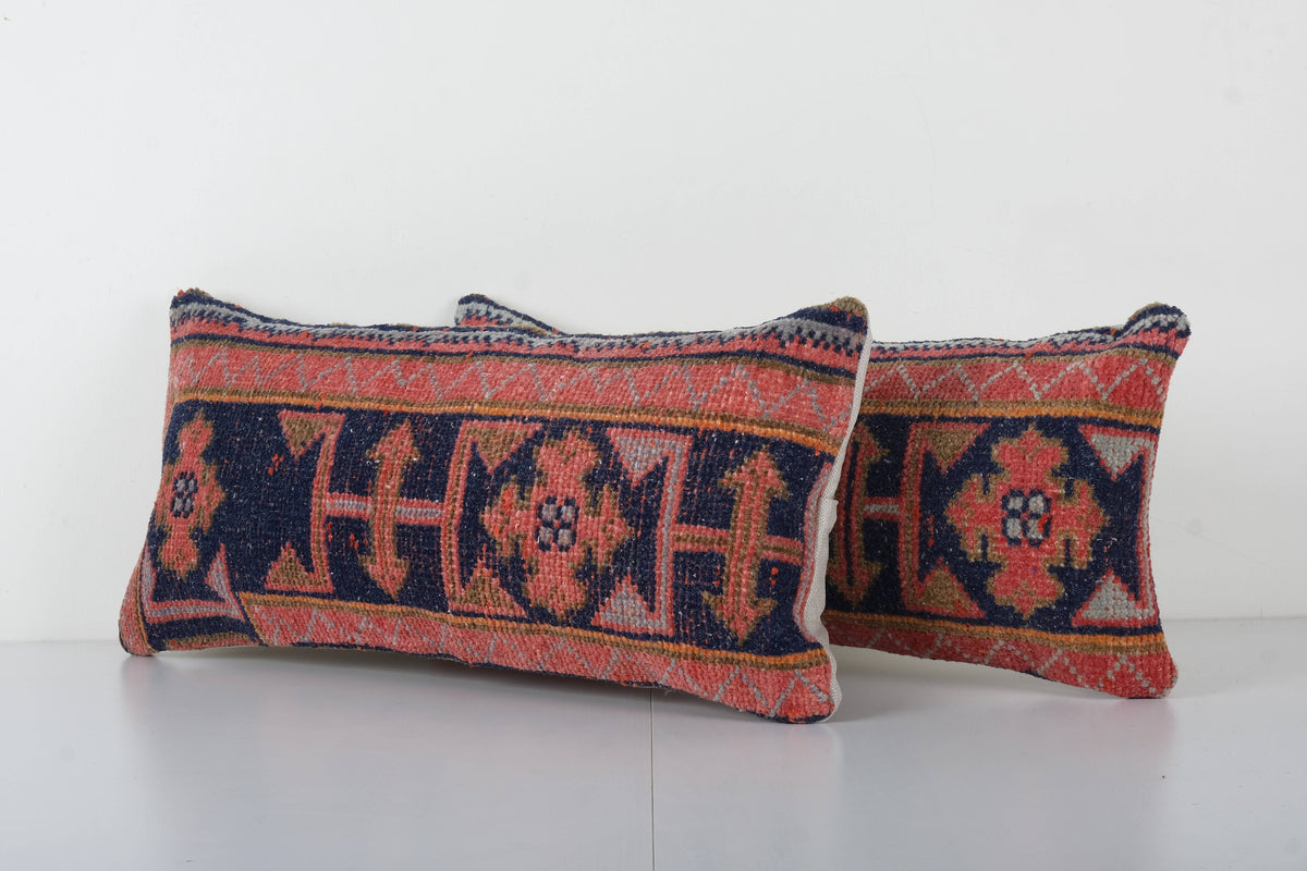 Halı Kırlent Kılıfı 2'li Set 28 x 60 cm