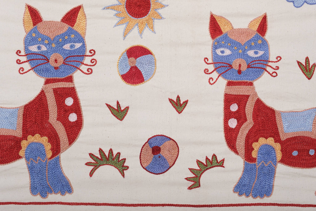 At Desenli Suzani Duvar Örtüsü 50 x 148 cm