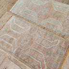 Vintage Türk Yastık Halı 2'li Set 52 x 95 cm