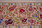 Kuş Desenli Suzani Duvar Örtüsü 52 x 191 cm