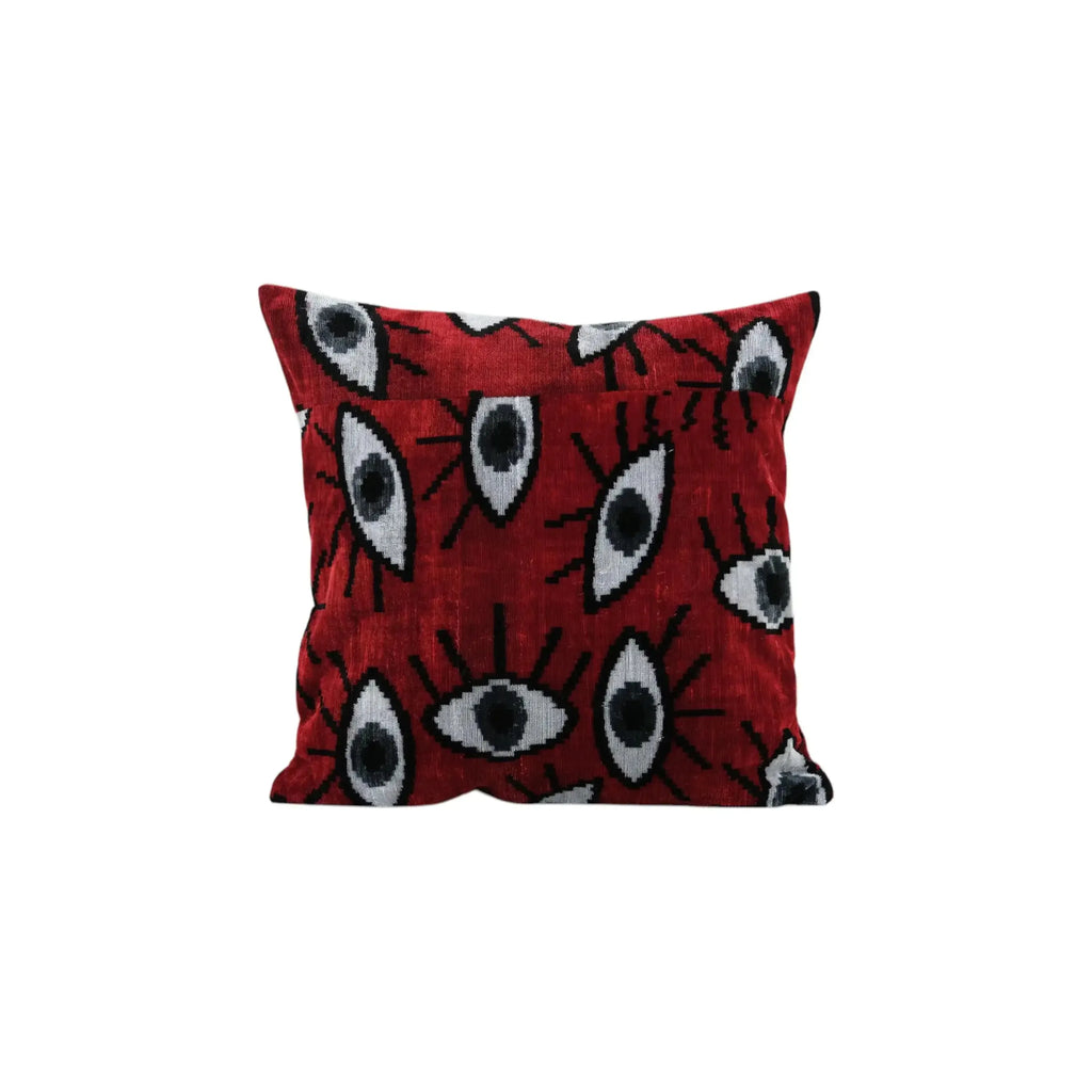İpek Ikat Kadife Kırlent Kılıfı 50 x 50 cm