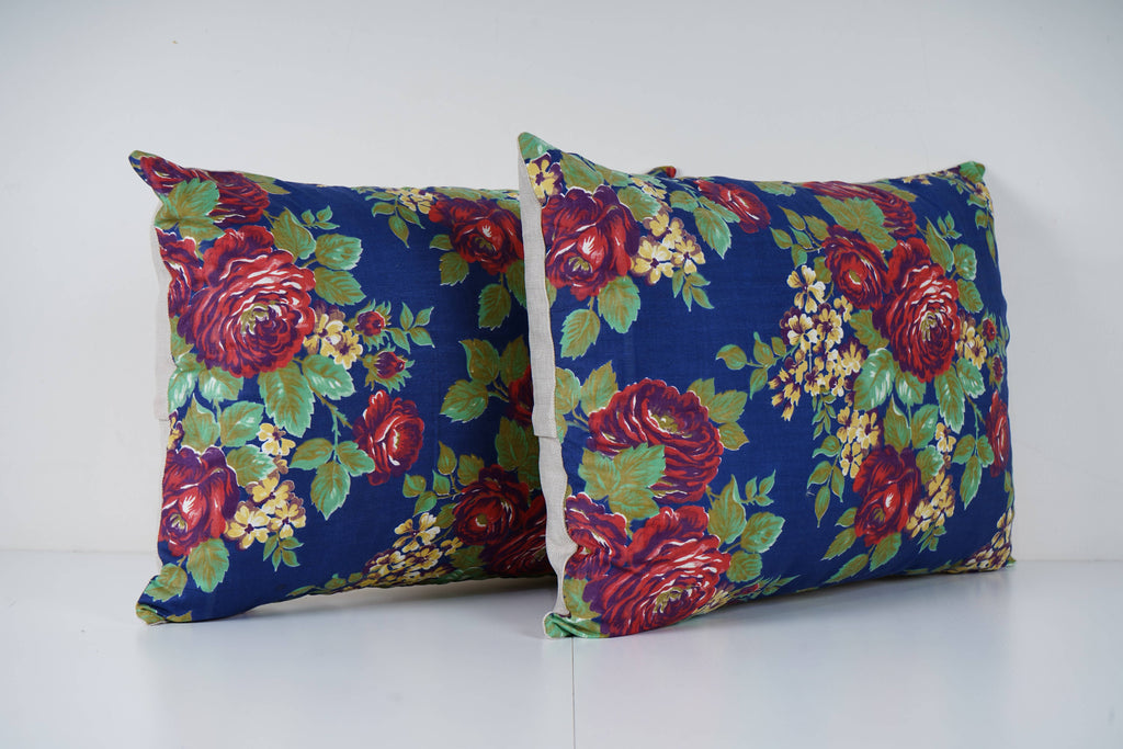 Özbek Baskılı Kırlent Kılıfı 2'li Set 40 x 57 cm