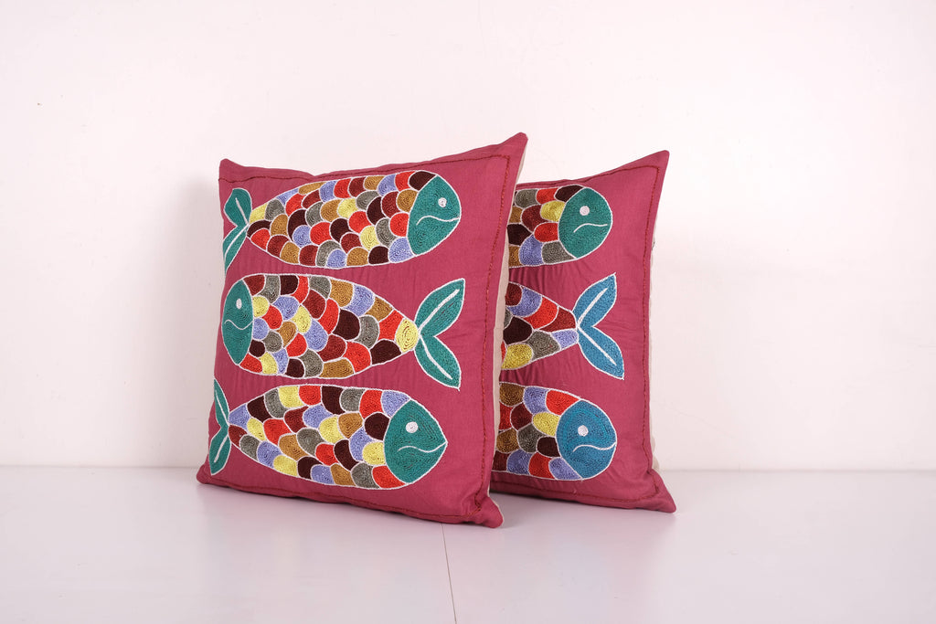 Suzani Kırlent Kılıfı 2'li Set 42 x 42 cm