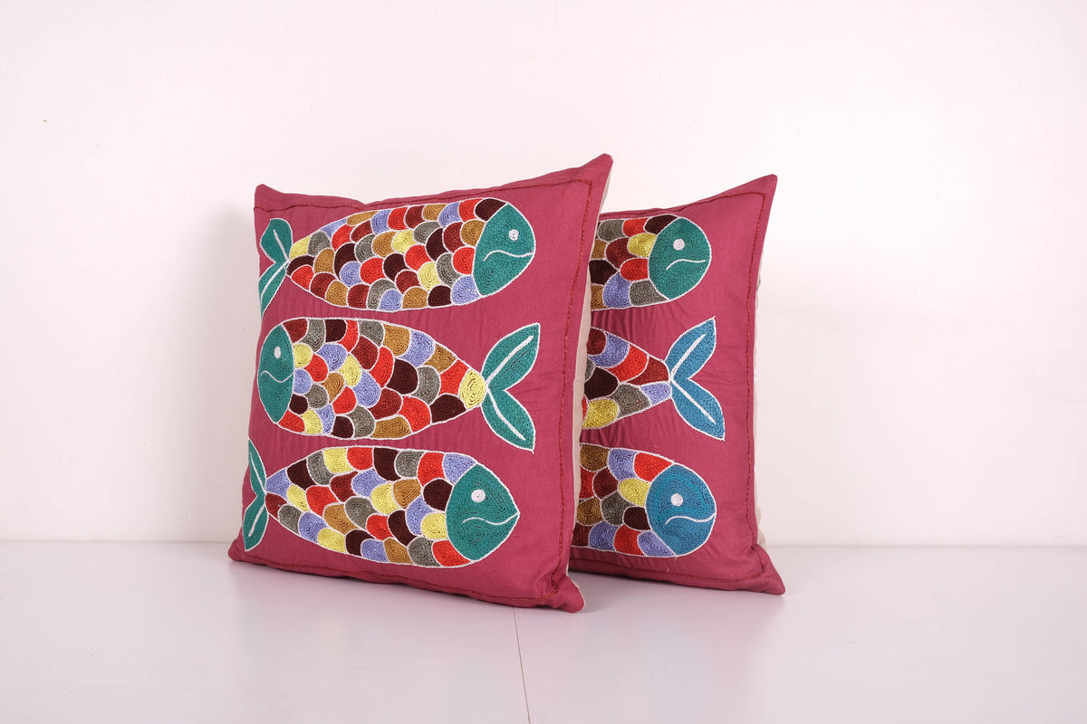 Suzani Kırlent Kılıfı 2'li Set 42 x 42 cm