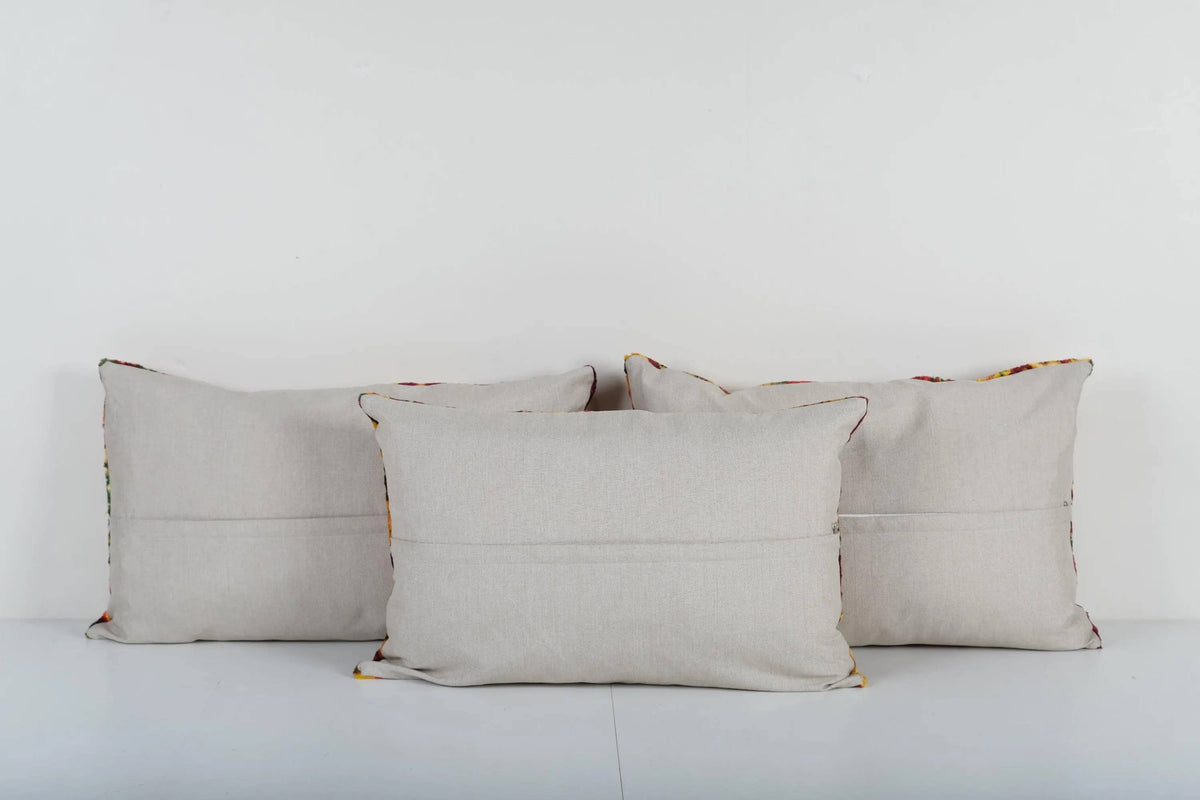 Kilim Kırlent Kılıfı 3'li Set 37 x 63 cm