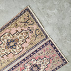 Vintage Uşak Yastık Halı 2'li Set 55 x 102 cm