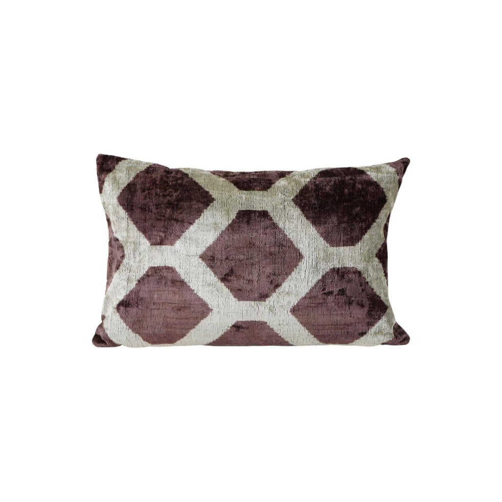 İpek Ikat Kadife Kırlent Kılıfı 40 x 60 cm
