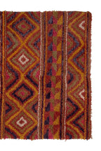 Vintage Türk Damalı Tulu Halı 116 x 162 cm