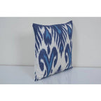 İpek Ikat Kadife Kırlent Kılıfı 35 x 35 cm