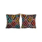 Kilim Kırlent Kılıfı 2'li Set 40 x 40 cm