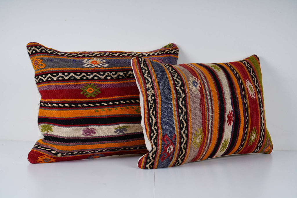 Kilim Kırlent Kılıfı 2'li Set 40 x 60 cm