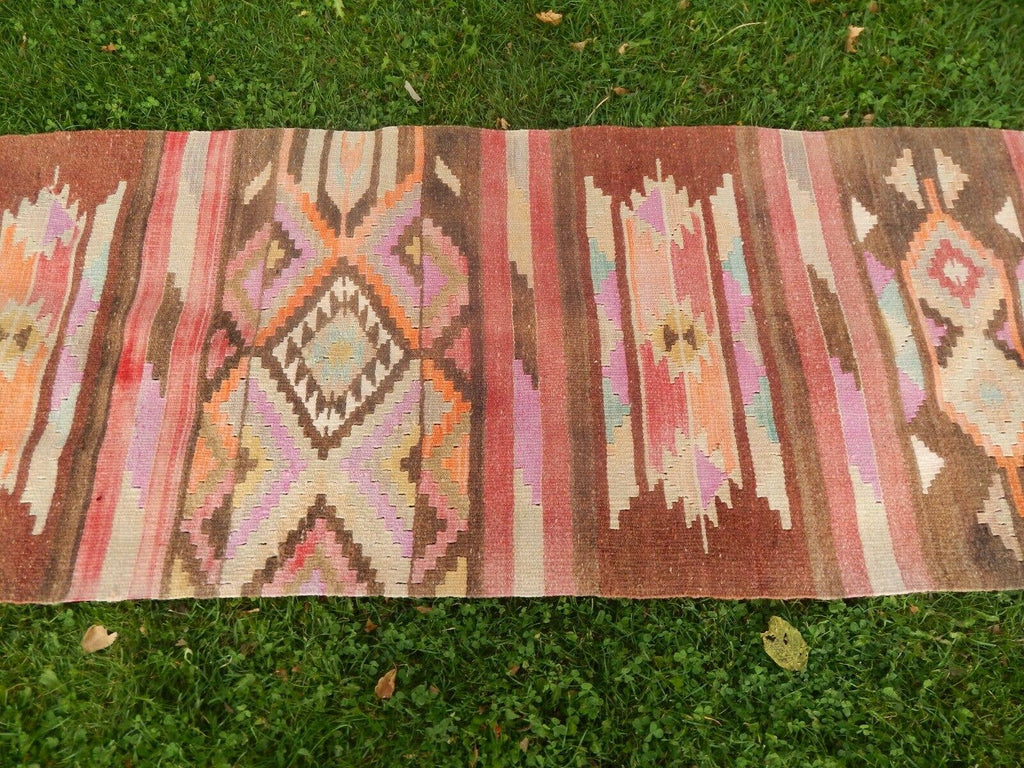 Vintage Kürt Kilim Yolluk 78 x 298 cm