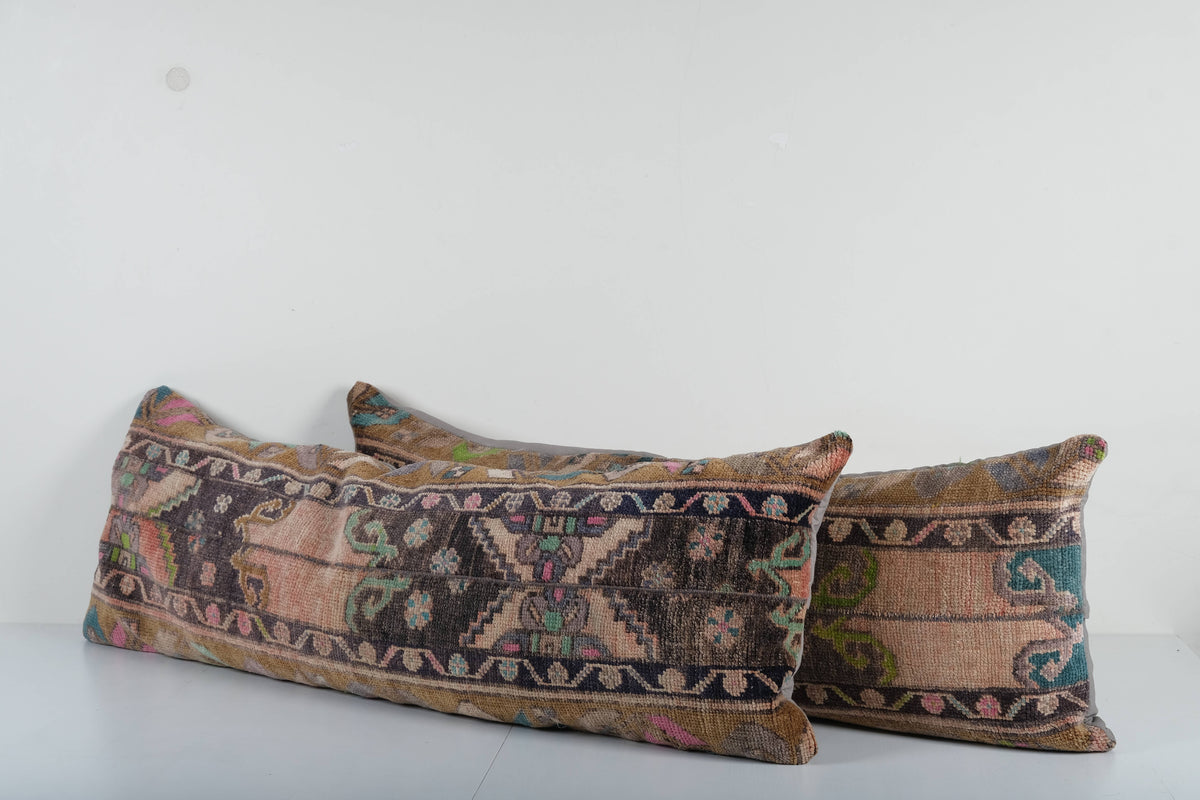 Halı Kırlent Kılıfı 2'li Set 40 x 120 cm