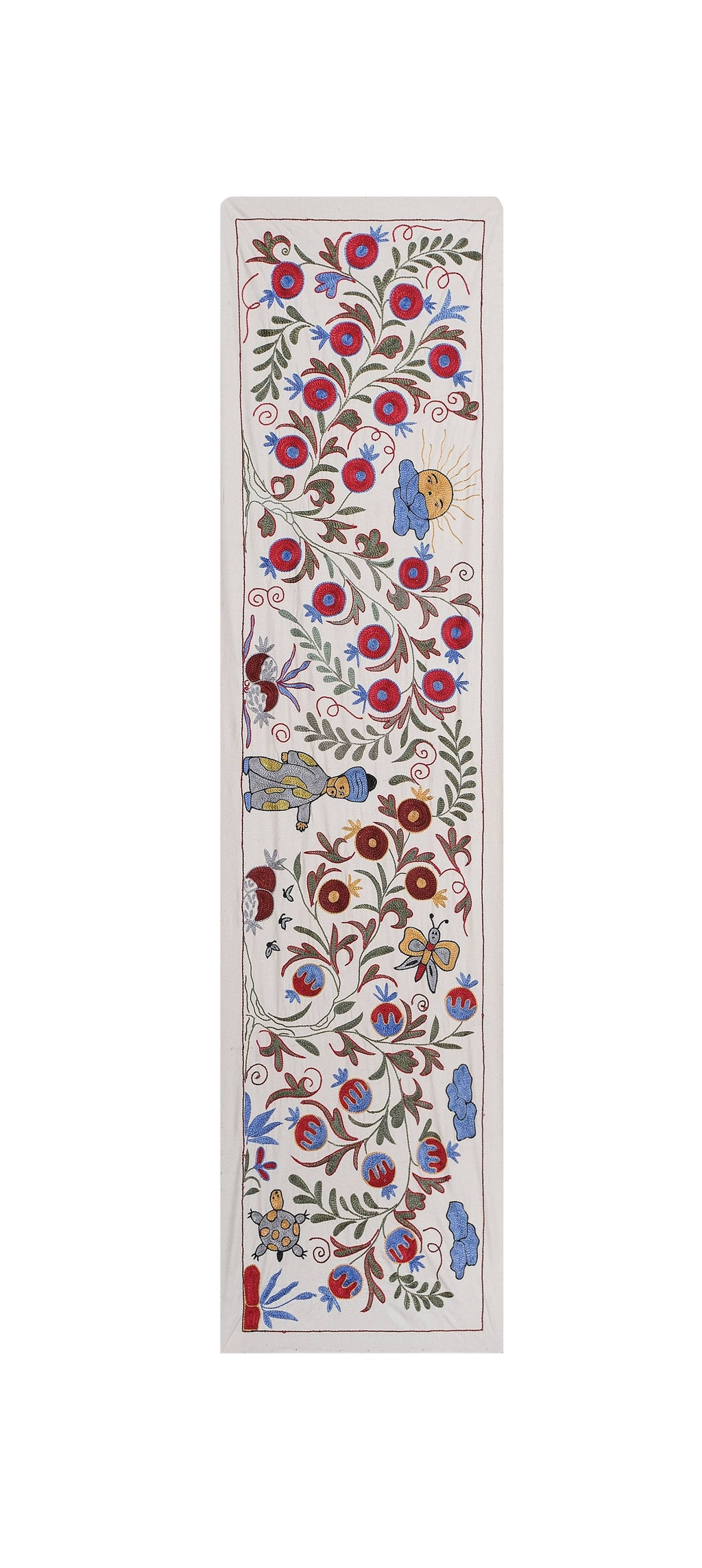 El İşlemesi Suzani Yolluk 50 x 185 cm