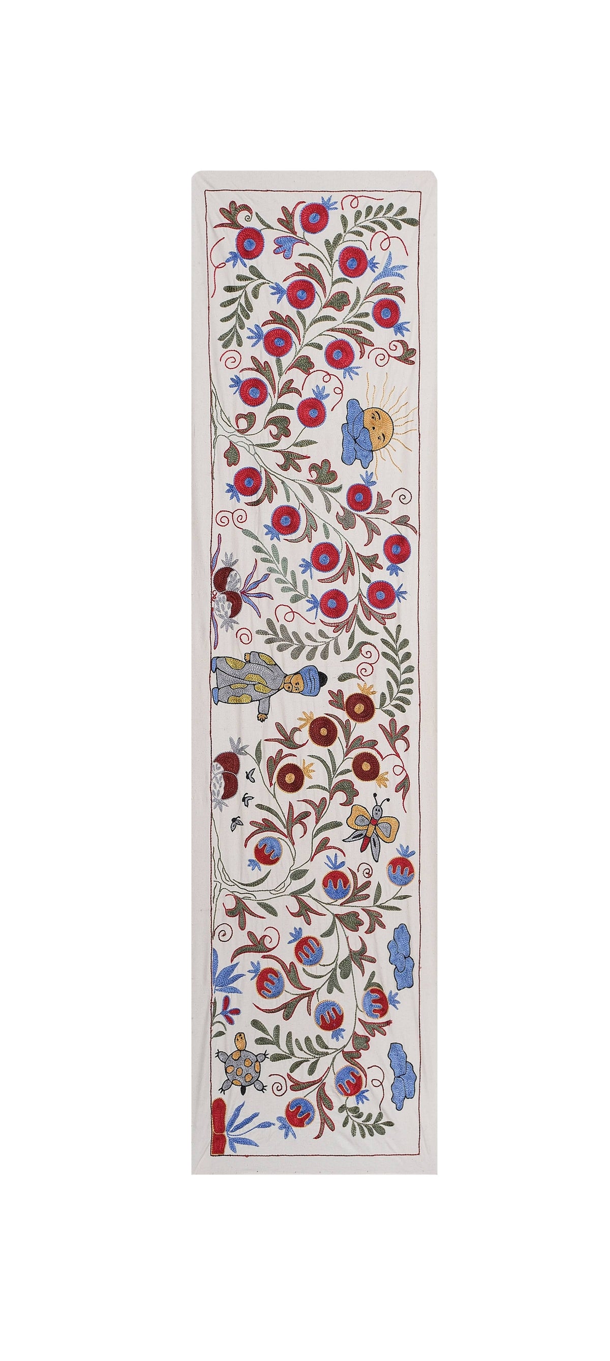 El İşlemesi Suzani Yolluk 50 x 185 cm