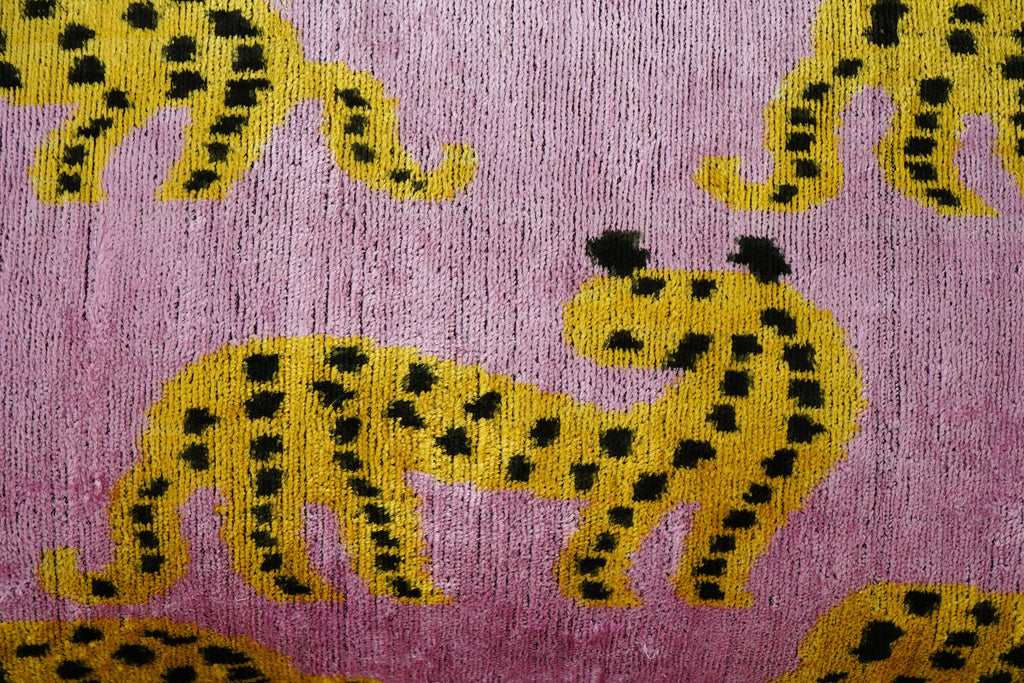 İpek Ikat Kadife Kırlent Kılıfı 40 x 60 cm