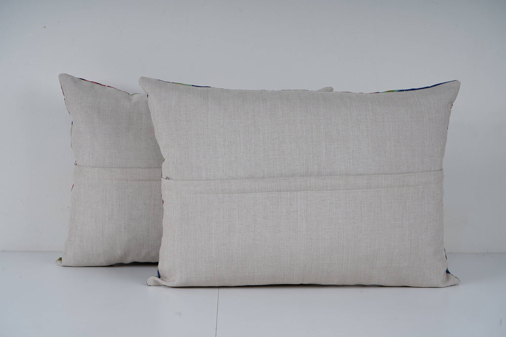 Özbek Baskılı Kırlent Kılıfı 2'li Set 42 x 58 cm