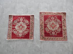 Vintage Türk Yastık Halı 2'li Set 61 x 70 cm