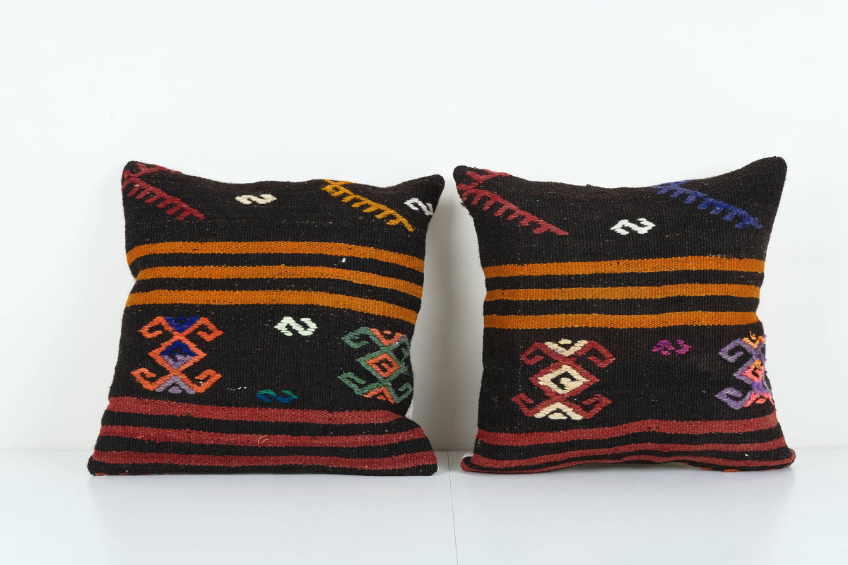 Kilim Kırlent Kılıfı 2'li Set 45 x 45 cm