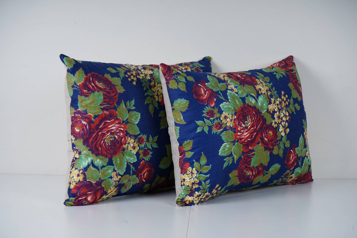 Özbek Baskılı Kırlent Kılıfı 2'li Set 42 x 58 cm