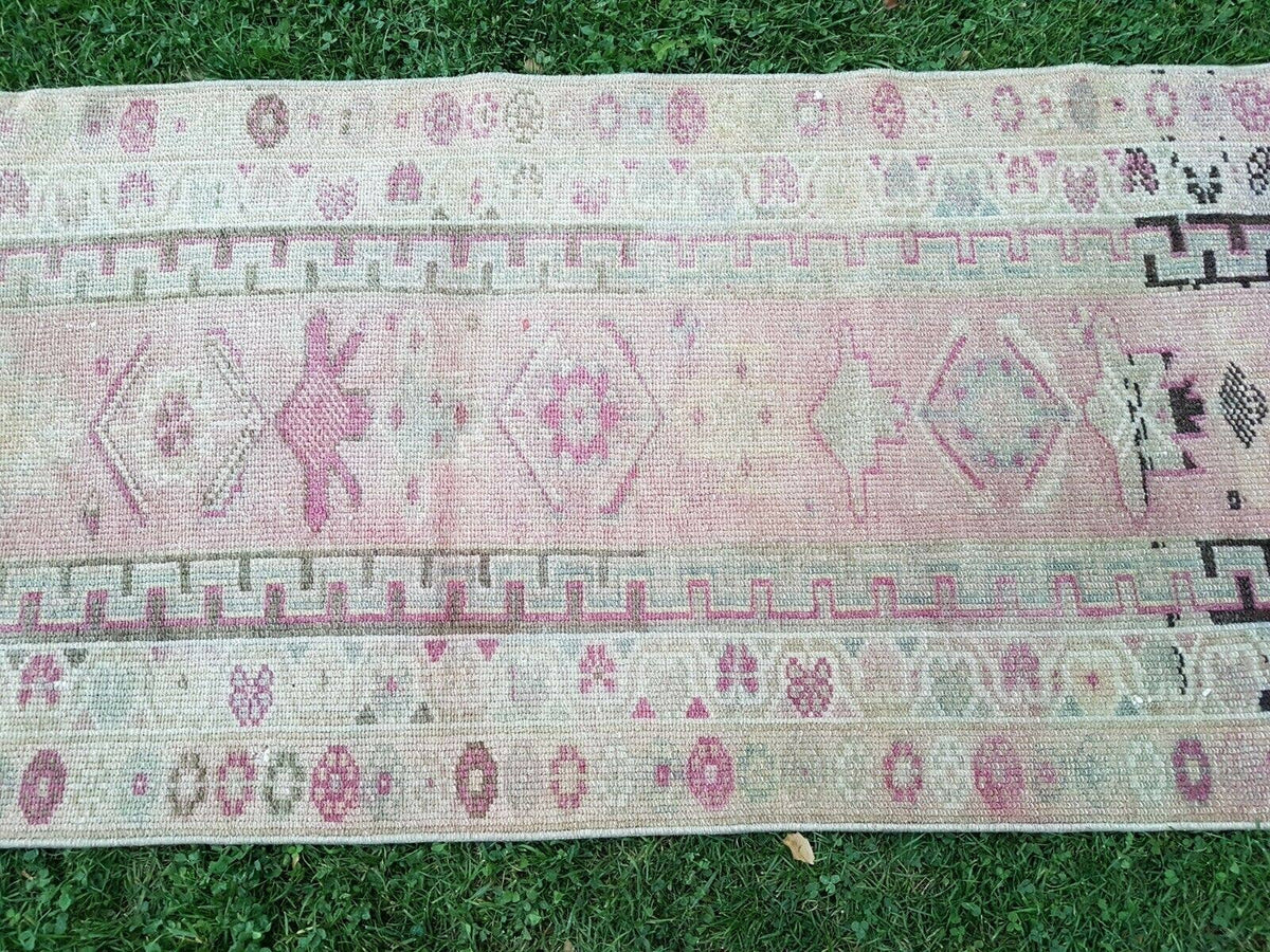 Vintage Kürt Halı Yolluk 85 x 397 cm